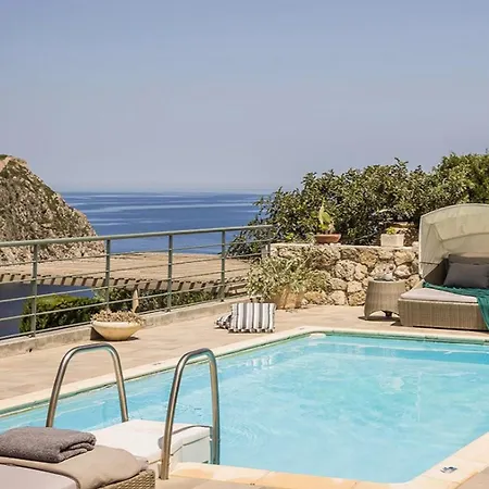 Wonderful Kefalonia Lenalee 2 Bedrooms Seafront Spectacular Sea Views Spacious Sun Terrace Private Outdoor Pool Assos Villa Asos