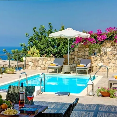 Wonderful Kefalonia Lenalee 2 Bedrooms Seafront Spectacular Sea Views Spacious Sun Terrace Private Outdoor Pool Assos Villa Asos